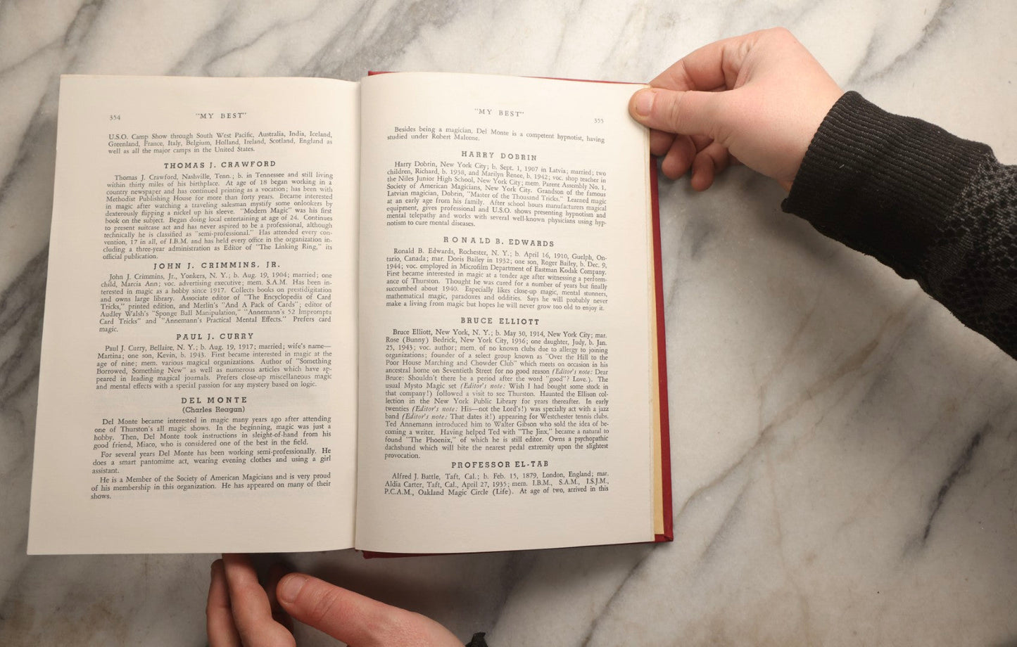 Lot 103 - Grouping Of Three Vintage Magic Books Including "Card Manipulations" By Jean Hugard, "My Best" By J.G. Thompson Jr., And "Inside Magic" By George L. Boston