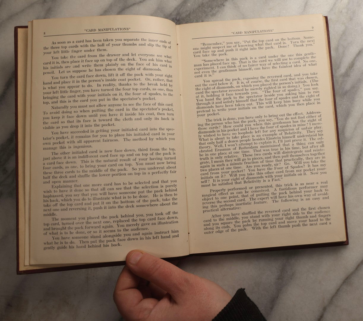 Lot 103 - Grouping Of Three Vintage Magic Books Including "Card Manipulations" By Jean Hugard, "My Best" By J.G. Thompson Jr., And "Inside Magic" By George L. Boston