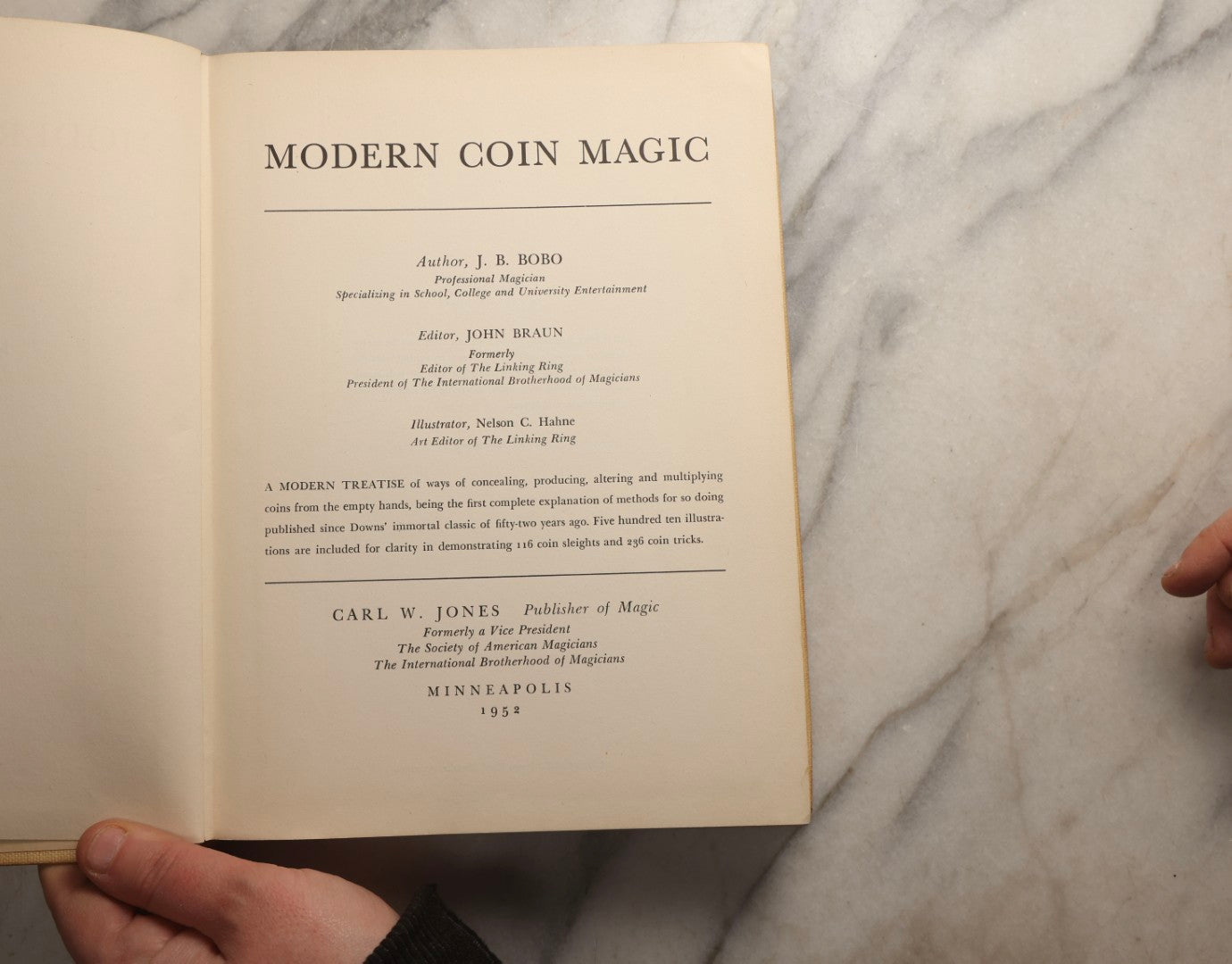 Lot 104 - Grouping Of Three Vintage Magic Books Including "Danger In The Cards" By Michael Macdougall, "Modern Coin Magic" By J.B. Bobo, And "Blackstone's Modern Card Tricks And Secrets Of Magic" By Harry Blackstone