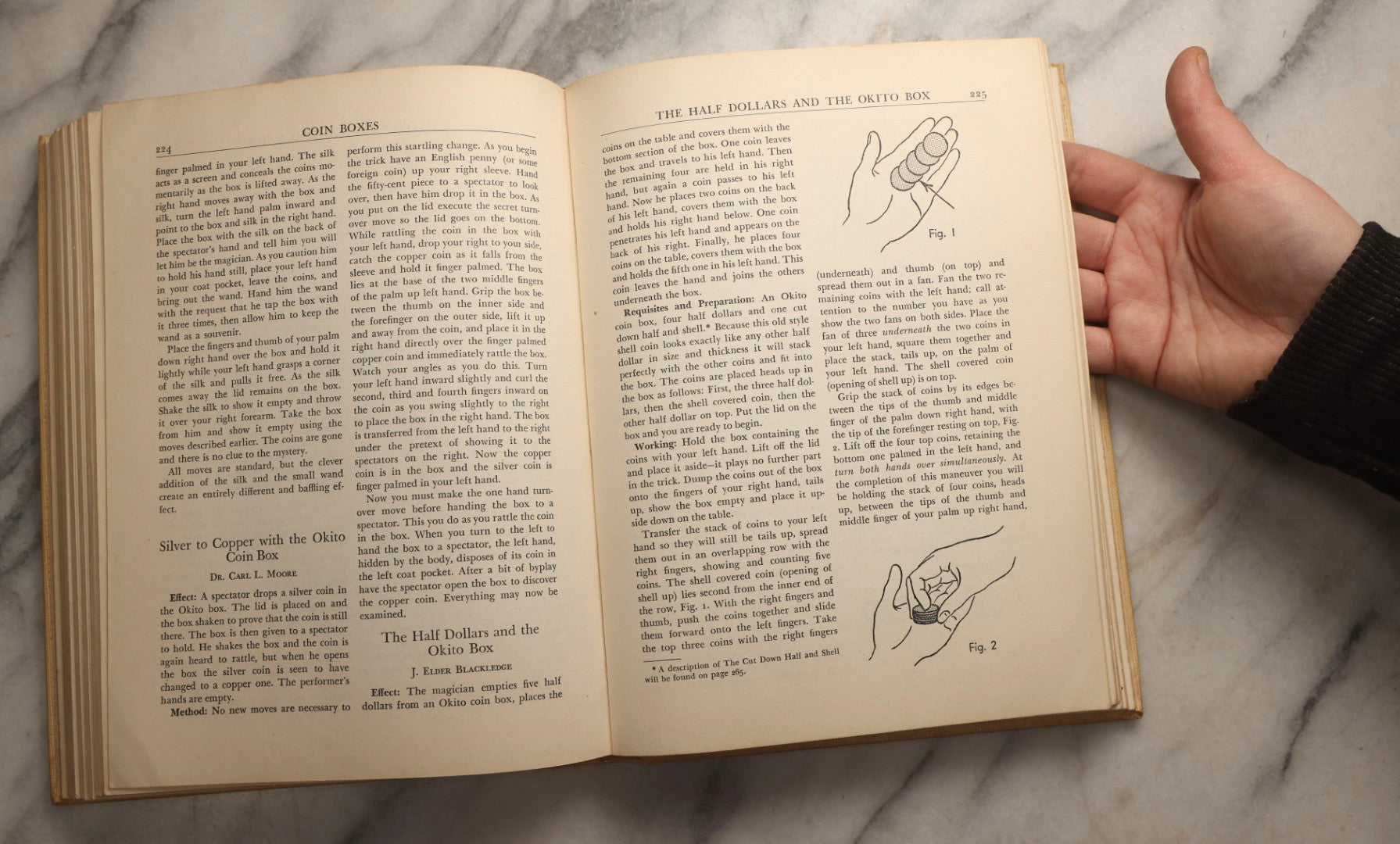 Lot 104 - Grouping Of Three Vintage Magic Books Including "Danger In The Cards" By Michael Macdougall, "Modern Coin Magic" By J.B. Bobo, And "Blackstone's Modern Card Tricks And Secrets Of Magic" By Harry Blackstone