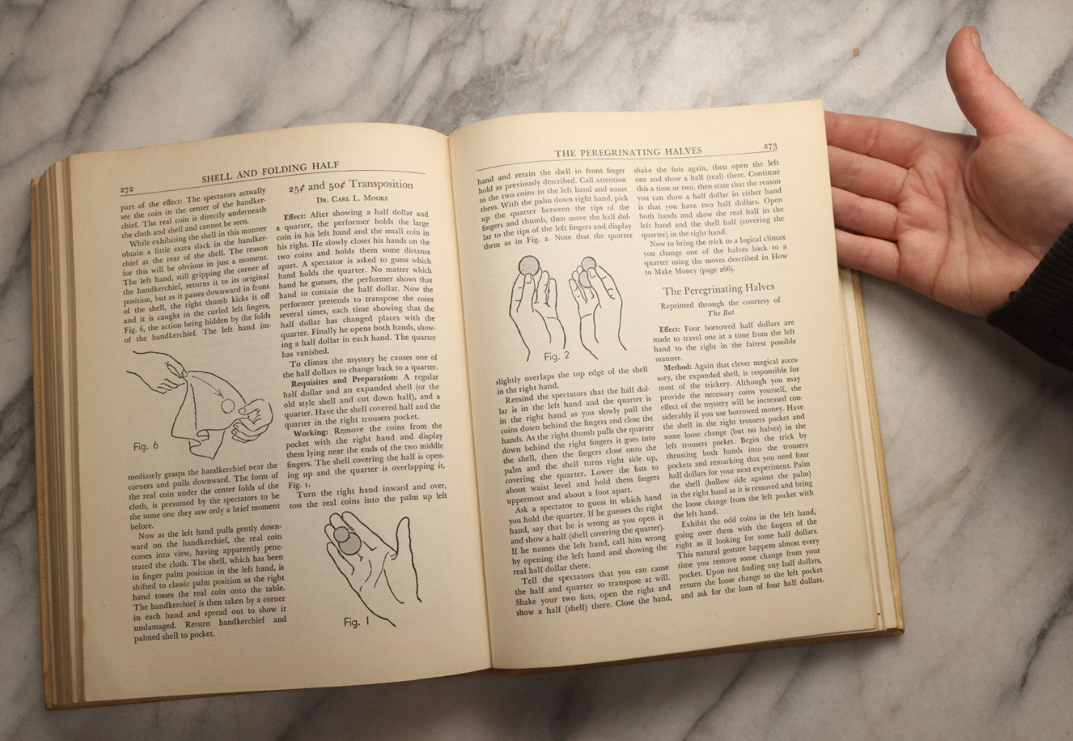 Lot 104 - Grouping Of Three Vintage Magic Books Including "Danger In The Cards" By Michael Macdougall, "Modern Coin Magic" By J.B. Bobo, And "Blackstone's Modern Card Tricks And Secrets Of Magic" By Harry Blackstone