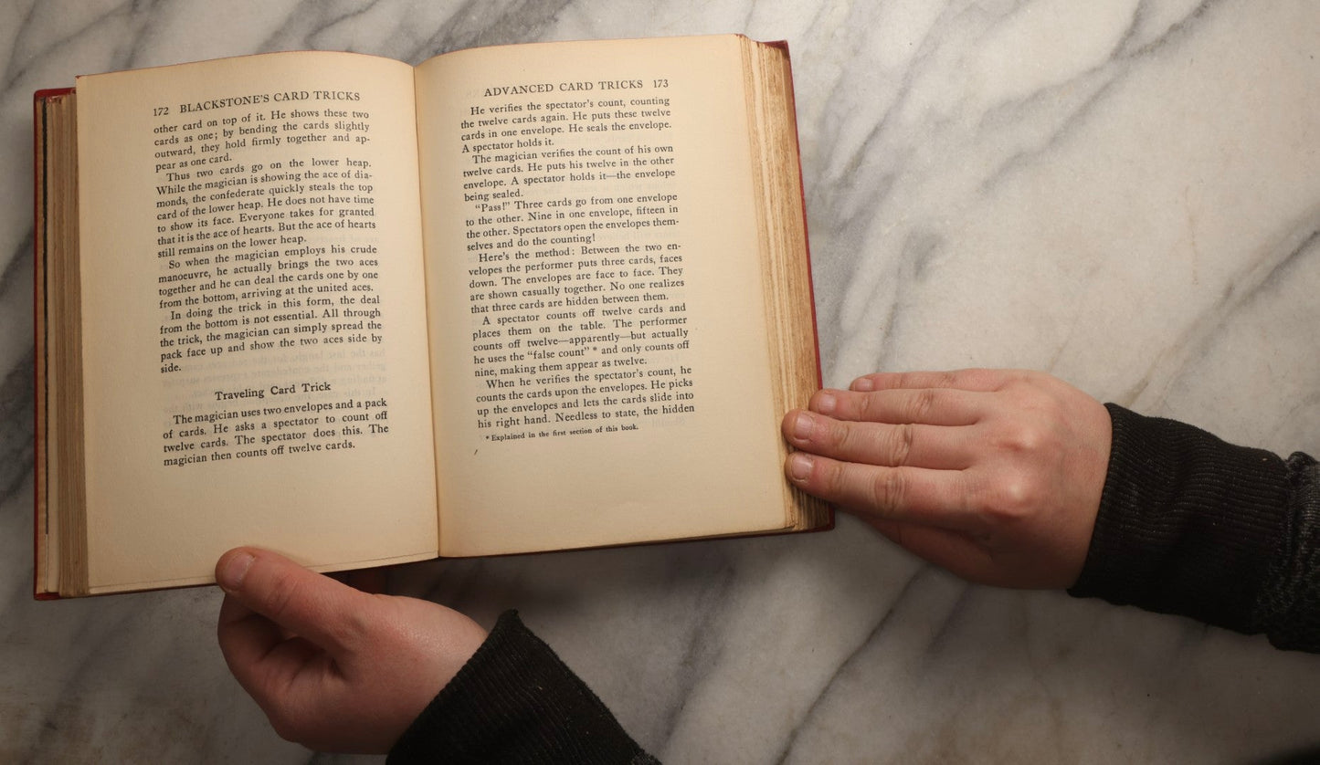 Lot 104 - Grouping Of Three Vintage Magic Books Including "Danger In The Cards" By Michael Macdougall, "Modern Coin Magic" By J.B. Bobo, And "Blackstone's Modern Card Tricks And Secrets Of Magic" By Harry Blackstone