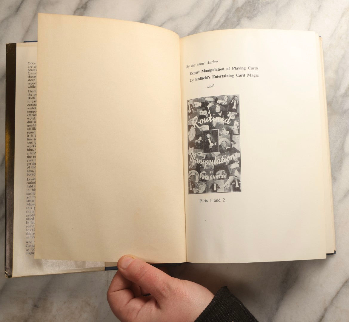 Lot 105 - Grouping Of Three Vintage Magic Books With Dust Jackets Including "The Magic Book" By Harry Lorayne, "The Dai Vernon Book Of Magic" By Lewis Ganson, And "Routined Manipulation Finale" By Lewis Ganson, Circa 1960s-1970s