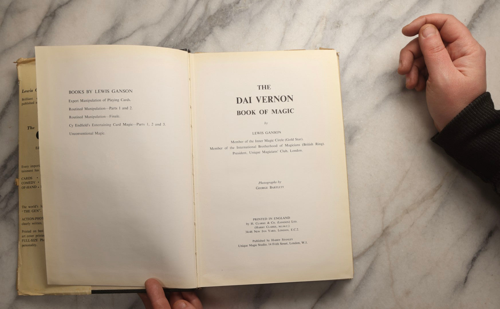 Lot 105 - Grouping Of Three Vintage Magic Books With Dust Jackets Including "The Magic Book" By Harry Lorayne, "The Dai Vernon Book Of Magic" By Lewis Ganson, And "Routined Manipulation Finale" By Lewis Ganson, Circa 1960s-1970s
