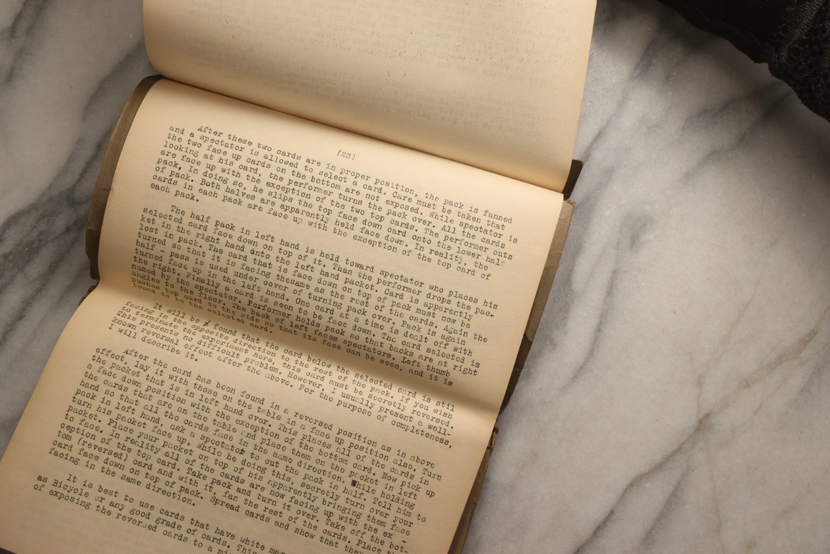 Lot 107 - Grouping Of Five Vintage Magic Paperbacks And Booklets Including "The Close-Up Magician," "Stand Up Close," "French's Manipulative Magic With Additions," "More Card Manipulations" By Jean Hugard, And "Paul Rosini Magical Gems: A Memorial"