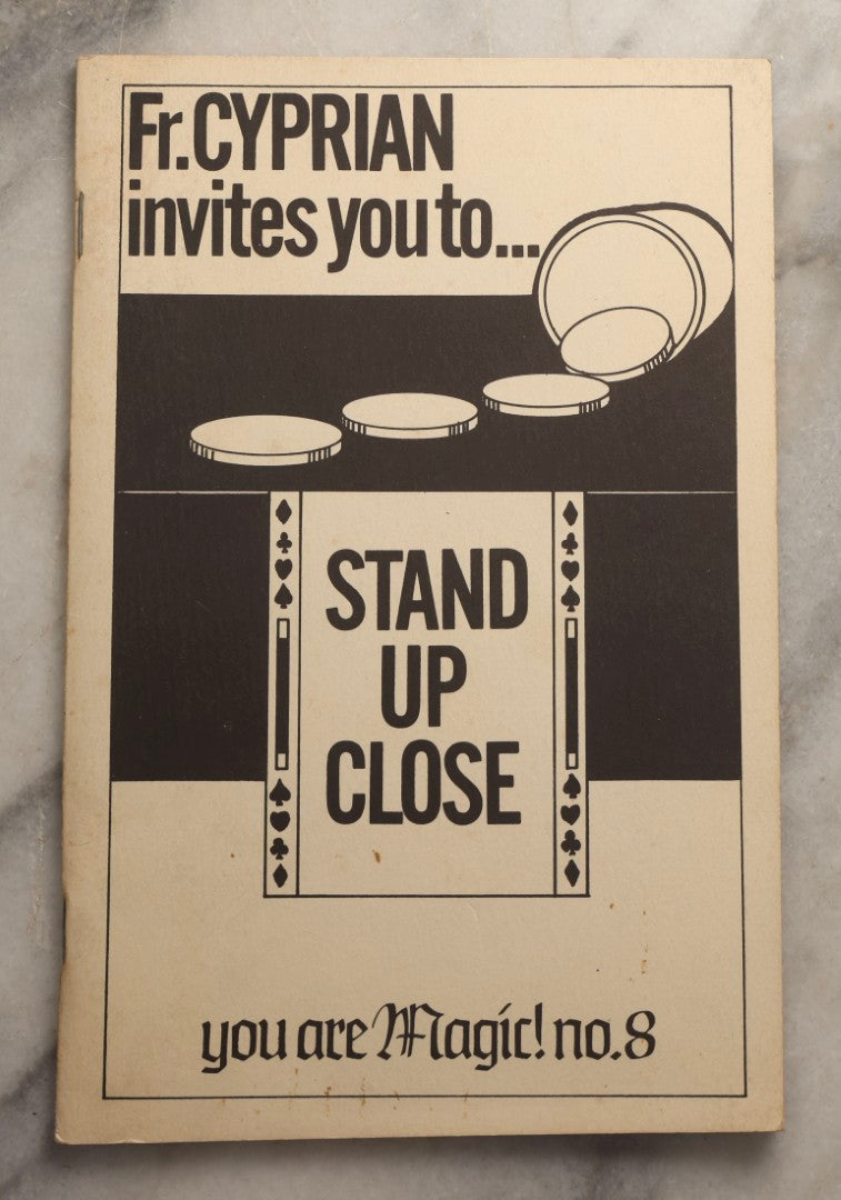 Lot 107 - Grouping Of Five Vintage Magic Paperbacks And Booklets Including "The Close-Up Magician," "Stand Up Close," "French's Manipulative Magic With Additions," "More Card Manipulations" By Jean Hugard, And "Paul Rosini Magical Gems: A Memorial"