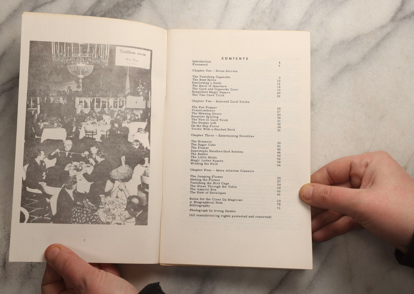 Lot 107 - Grouping Of Five Vintage Magic Paperbacks And Booklets Including "The Close-Up Magician," "Stand Up Close," "French's Manipulative Magic With Additions," "More Card Manipulations" By Jean Hugard, And "Paul Rosini Magical Gems: A Memorial"
