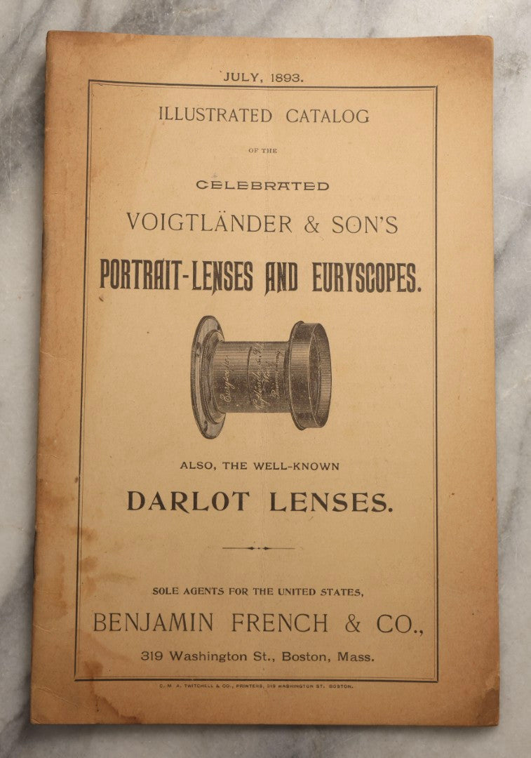 Lot 109 - Grouping Of Four Antique Photography Publications, 1892–1904, Including Anthony's Photographic Bulletin And Voigtländer Lens Catalogue
