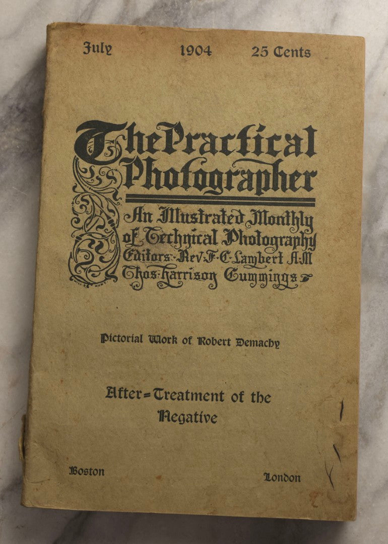 Lot 109 - Grouping Of Four Antique Photography Publications, 1892–1904, Including Anthony's Photographic Bulletin And Voigtländer Lens Catalogue