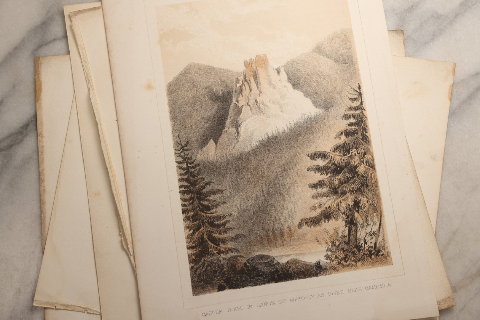 Lot 114 - Grouping Of Eight Antique Loose-Leaf Engraved Book Plates, Including Biblical Scenes Including The Exodus And The Fall Of Babel, Literary Scenes, And More