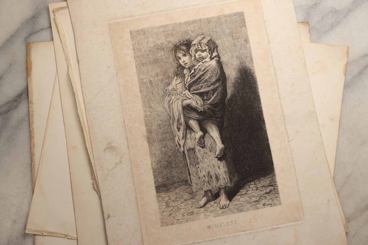 Lot 114 - Grouping Of Eight Antique Loose-Leaf Engraved Book Plates, Including Biblical Scenes Including The Exodus And The Fall Of Babel, Literary Scenes, And More