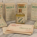 Lot 119 - Grouping Of Five Vintage Green-O Insecticide Boxes With Bottles, Display Box Pieces, And Advertising Cards, Clinton Chemical Co., Clinton, Massachusetts