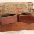 Lot 121 - Grouping Of Four Vintage Wooden Crates Including Swift's Brookfield Yellow American And Dept 72 Stockroom Transfer Crate