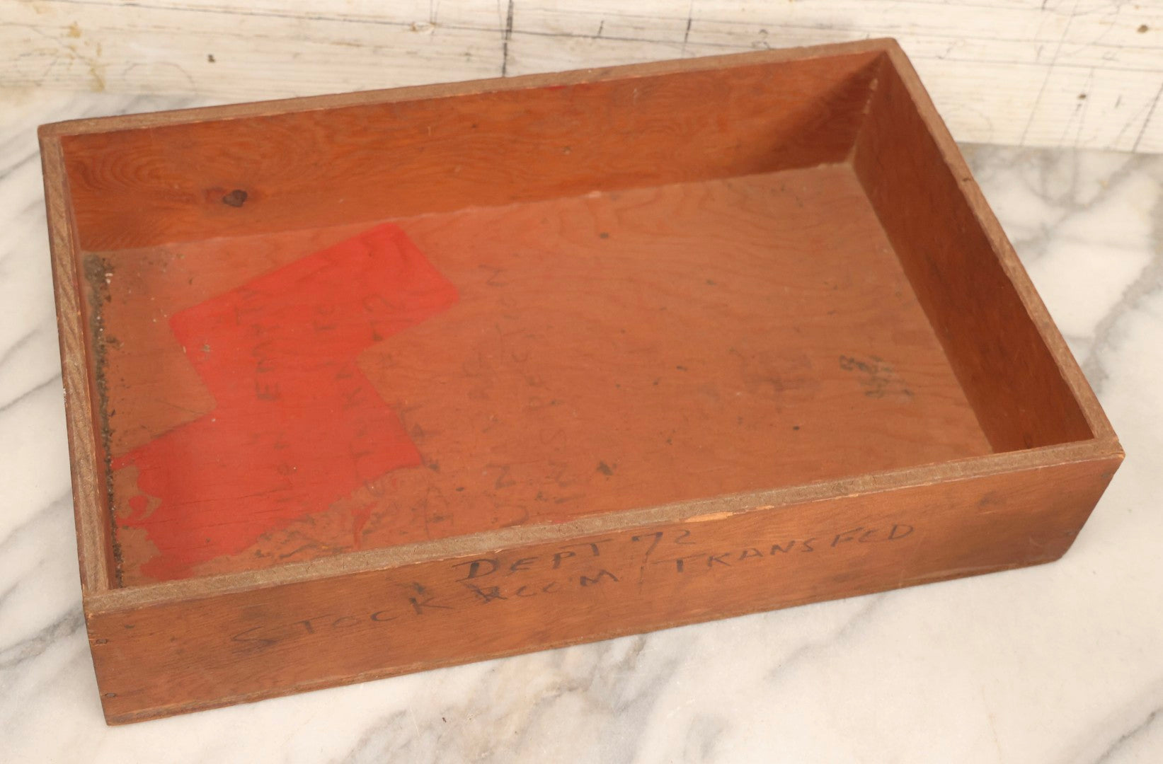 Lot 121 - Grouping Of Four Vintage Wooden Crates Including Swift's Brookfield Yellow American And Dept 72 Stockroom Transfer Crate