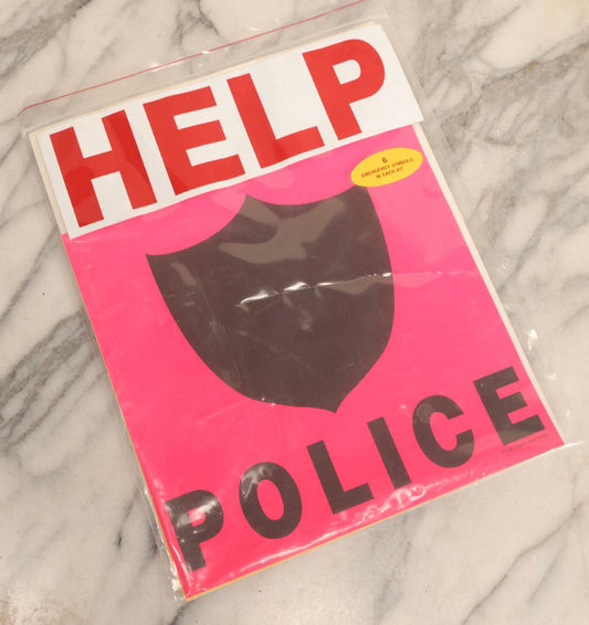 Lot 133 - Vintage Emergency Rescue Kit Help Posters Advertising Community Council Mental Health Services, Nashua, New Hampshire, 1991