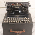 Lot 001 - Antique Hammond Model 26 Multiplex Folding Typewriter, Circa 1921–1923, With Selectable Script And Standard Type Blocks, Original Carrying Case, Serial No. F 244747 G2, Note Missing Folding Knobs And One Keycap