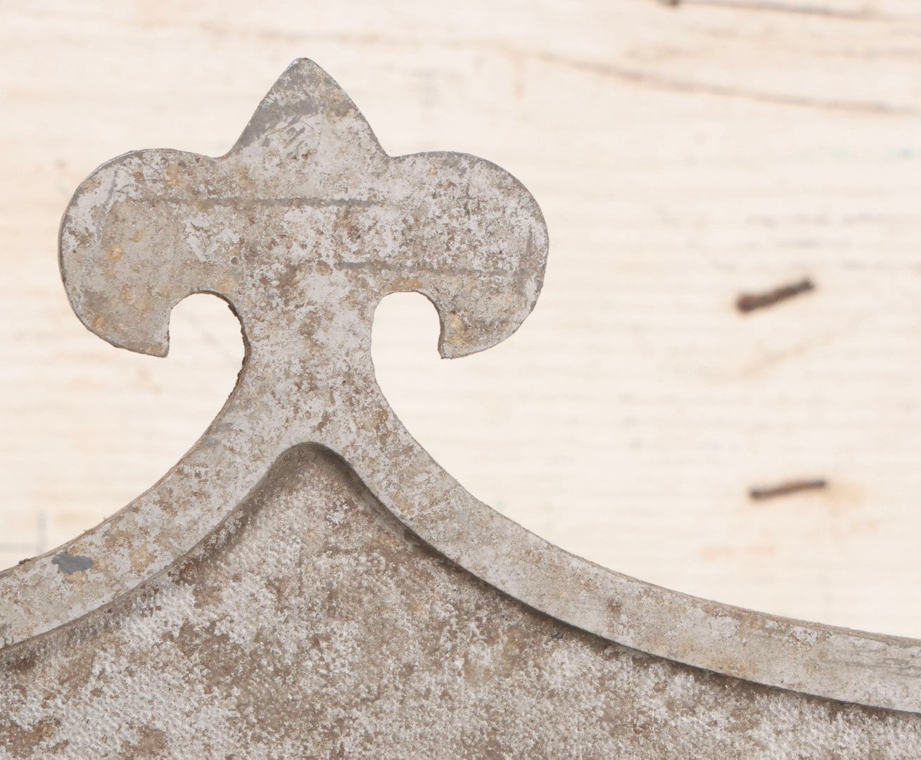 Lot 002 - Antique Double-Sided Cast Metal Bat-Wing Funeral Reserved Sign