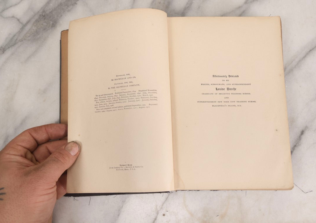 Lot 009 - "Text-Book Of Anatomy And Physiology For Nurses" Antique Medical Textbook By Diana Clifford Kimber, Illustrated, Third Edition Revised By Carolyn E. Gray, Published By The Macmillan Company, New York, 1912