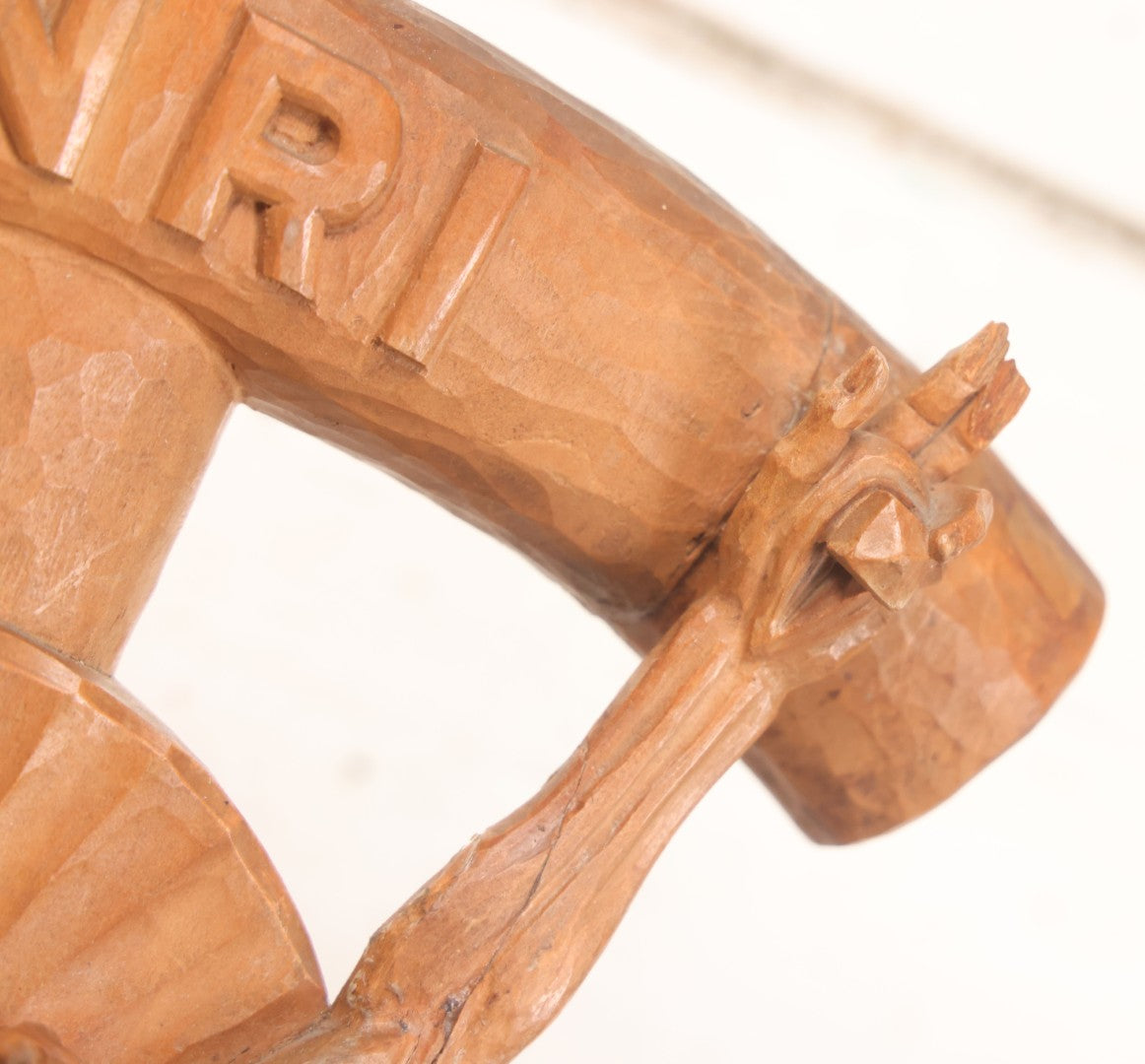 Lot 011 - Antique Folk Art Hand Carved Wooden Golgotha Crucifix With Skull And Crossbones Of Adam, Inri Cross, Mourners