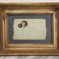 Lot 013 - Antique Victorian Memento Mori Hair Keepsake With Handwritten Poem And Coffin Drawing, Bear Creek, Wisconsin, Circa 1880s, 14-3/8" x 11-1/4"