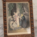 Lot 020 - Antique Framed Hand-Colored Engraving “Fortune Telling” For Godey's Lady's Book By W. H. Ellis, 6-1/8" x 10-1/2"