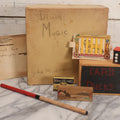 Lot 022 - Vintage Child's “Black Magic” Magic Trick Box Group, Belonging To Lydia Phippen, Assorted Tricks And Ephemera