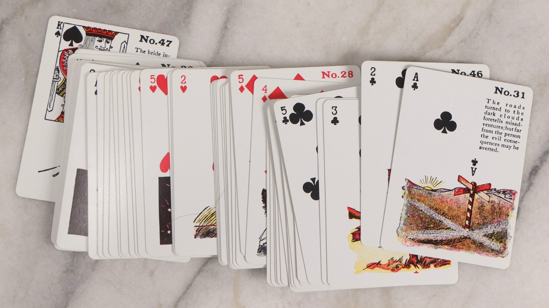 Lot 023 - Vintage Gypsy Witch Fortune Telling Playing Cards, Two Complete Packs, United States Playing Card Company, Cincinnati, Ohio