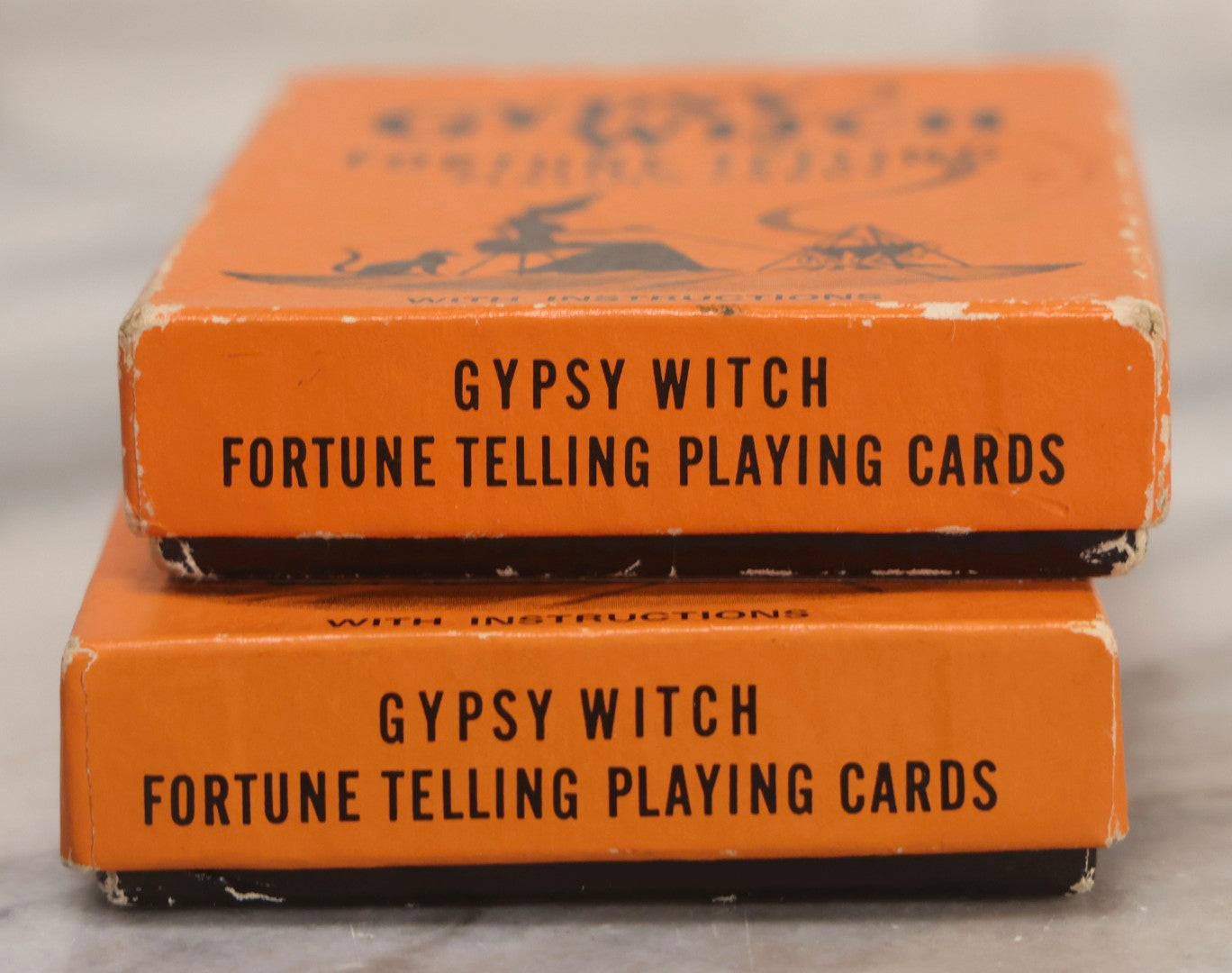 Lot 023 - Vintage Gypsy Witch Fortune Telling Playing Cards, Two Complete Packs, United States Playing Card Company, Cincinnati, Ohio