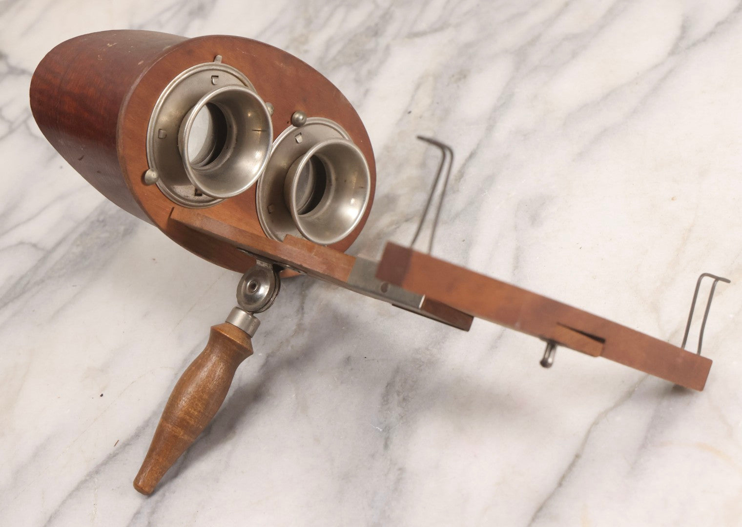 Lot 039 - Antique Stereoscopic Card Viewer Stereo Scope “The Stereo-Graphoscope,” Patented In Multiple Countries, Circa 1896