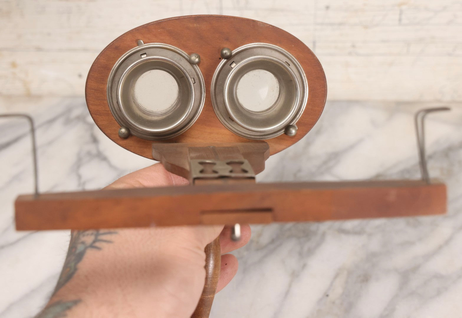 Lot 039 - Antique Stereoscopic Card Viewer Stereo Scope “The Stereo-Graphoscope,” Patented In Multiple Countries, Circa 1896