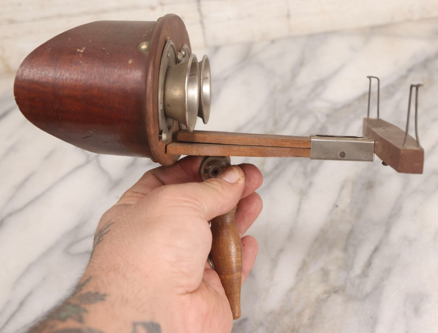 Lot 039 - Antique Stereoscopic Card Viewer Stereo Scope “The Stereo-Graphoscope,” Patented In Multiple Countries, Circa 1896