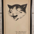Lot 058 - Vintage Pen And Ink Drawing Of Wide-Eyed Cat “The Little Monster,” Signed R. Koke, With Reversed Name “Drahcir Ekok,” 10-1/8" x 14-3/4"