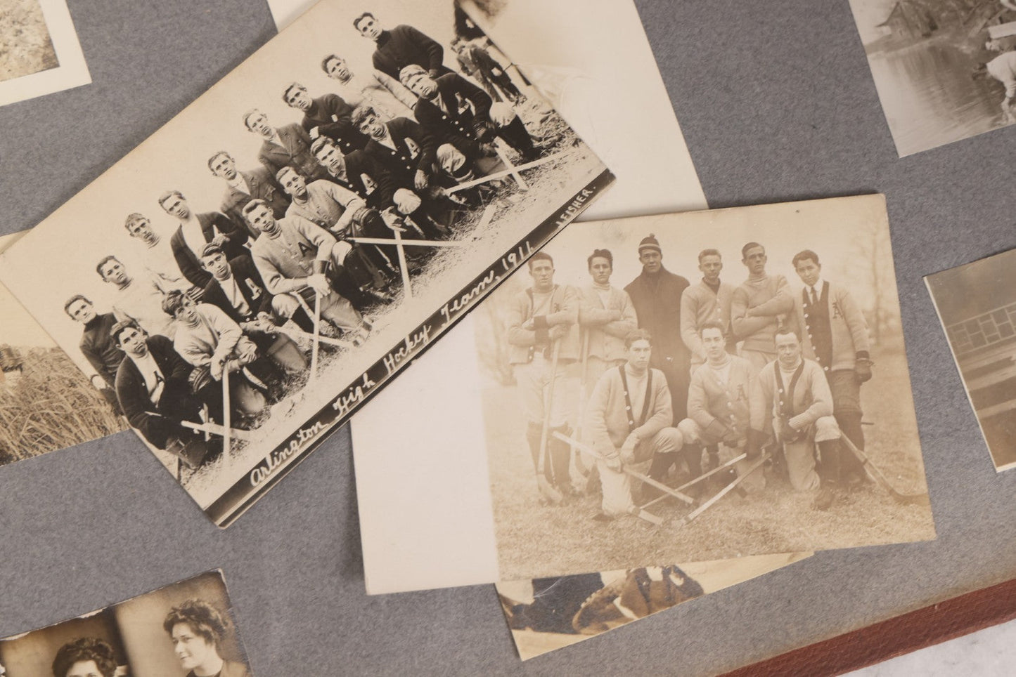 Lot 065 - Antique Tufts College Delta Tau Delta Fraternity Yearbook And Photo Album With 85+ Snapshot Photographs, Belonging To Daniel C. Cameron, Medford / Somerville, Massachusetts, 1917
