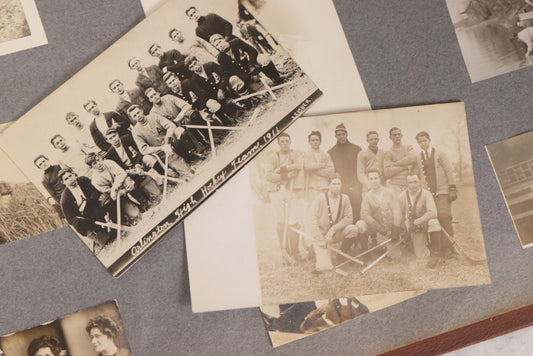 Lot 065 - Antique Tufts College Delta Tau Delta Fraternity Yearbook And Photo Album With 85+ Snapshot Photographs, Belonging To Daniel C. Cameron, Medford / Somerville, Massachusetts, 1917