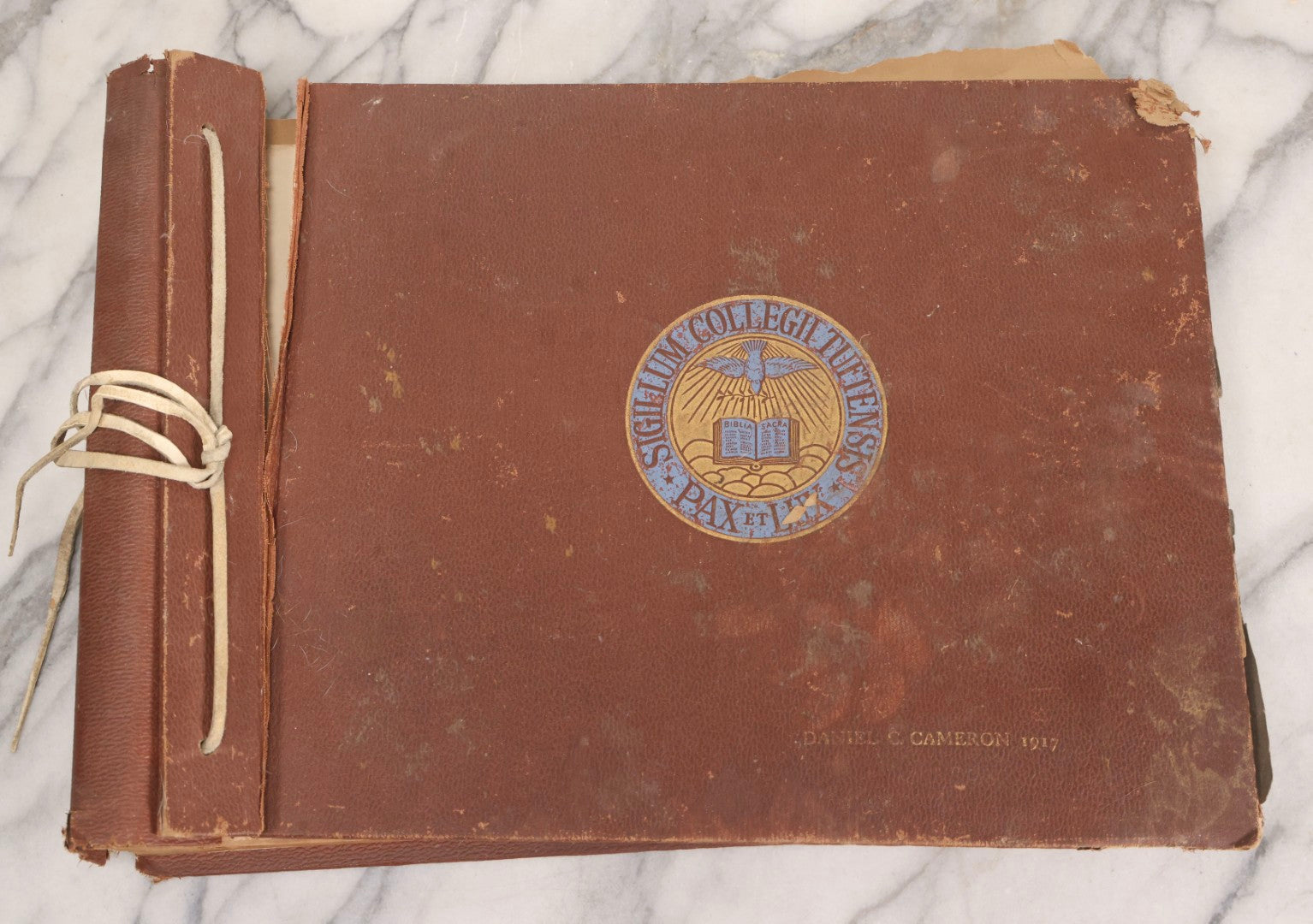 Lot 065 - Antique Tufts College Delta Tau Delta Fraternity Yearbook And Photo Album With 85+ Snapshot Photographs, Belonging To Daniel C. Cameron, Medford / Somerville, Massachusetts, 1917