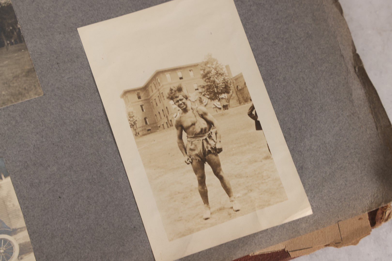 Lot 065 - Antique Tufts College Delta Tau Delta Fraternity Yearbook And Photo Album With 85+ Snapshot Photographs, Belonging To Daniel C. Cameron, Medford / Somerville, Massachusetts, 1917