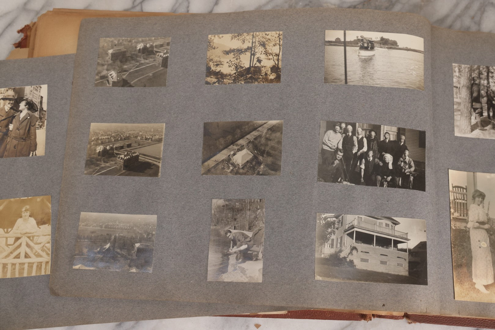 Lot 065 - Antique Tufts College Delta Tau Delta Fraternity Yearbook And Photo Album With 85+ Snapshot Photographs, Belonging To Daniel C. Cameron, Medford / Somerville, Massachusetts, 1917