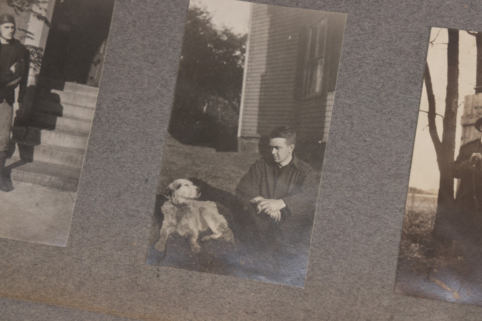 Lot 065 - Antique Tufts College Delta Tau Delta Fraternity Yearbook And Photo Album With 85+ Snapshot Photographs, Belonging To Daniel C. Cameron, Medford / Somerville, Massachusetts, 1917