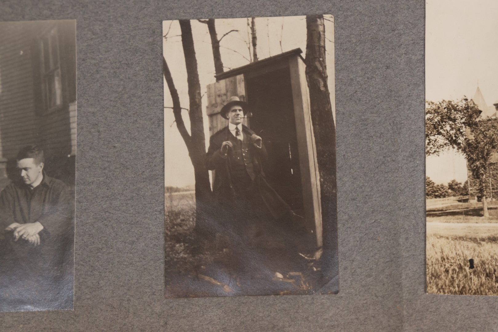 Lot 065 - Antique Tufts College Delta Tau Delta Fraternity Yearbook And Photo Album With 85+ Snapshot Photographs, Belonging To Daniel C. Cameron, Medford / Somerville, Massachusetts, 1917