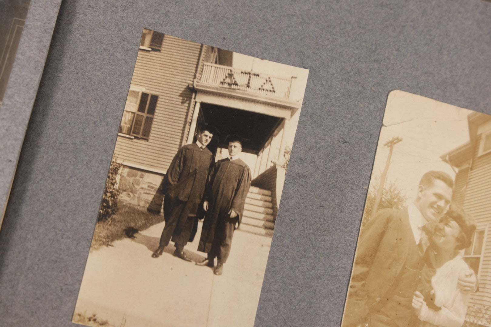 Lot 065 - Antique Tufts College Delta Tau Delta Fraternity Yearbook And Photo Album With 85+ Snapshot Photographs, Belonging To Daniel C. Cameron, Medford / Somerville, Massachusetts, 1917