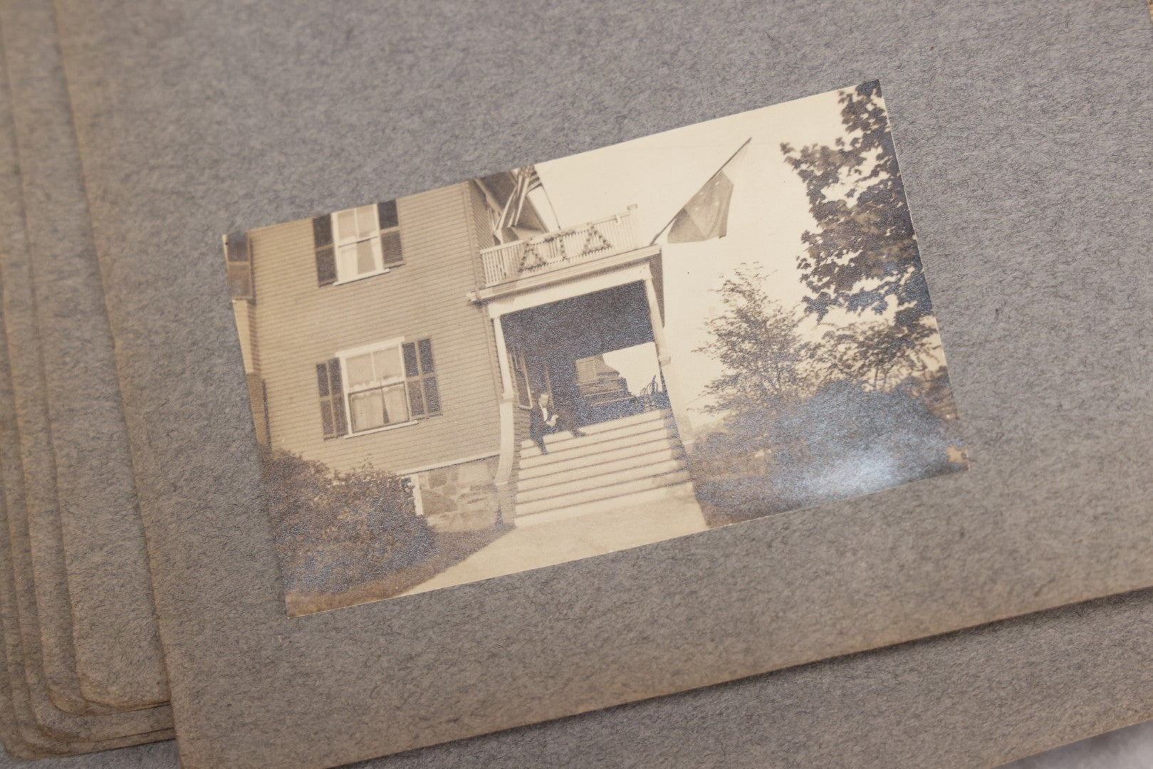 Lot 065 - Antique Tufts College Delta Tau Delta Fraternity Yearbook And Photo Album With 85+ Snapshot Photographs, Belonging To Daniel C. Cameron, Medford / Somerville, Massachusetts, 1917