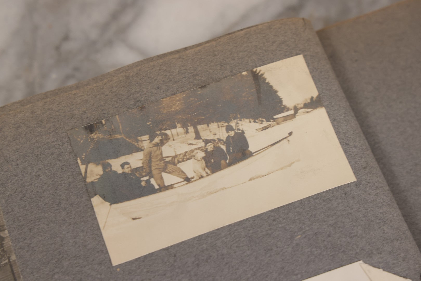 Lot 065 - Antique Tufts College Delta Tau Delta Fraternity Yearbook And Photo Album With 85+ Snapshot Photographs, Belonging To Daniel C. Cameron, Medford / Somerville, Massachusetts, 1917