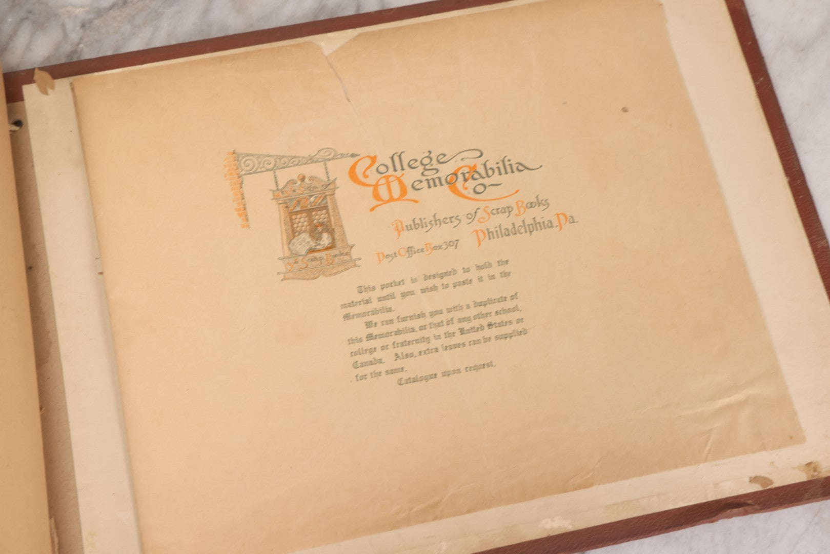 Lot 065 - Antique Tufts College Delta Tau Delta Fraternity Yearbook And Photo Album With 85+ Snapshot Photographs, Belonging To Daniel C. Cameron, Medford / Somerville, Massachusetts, 1917
