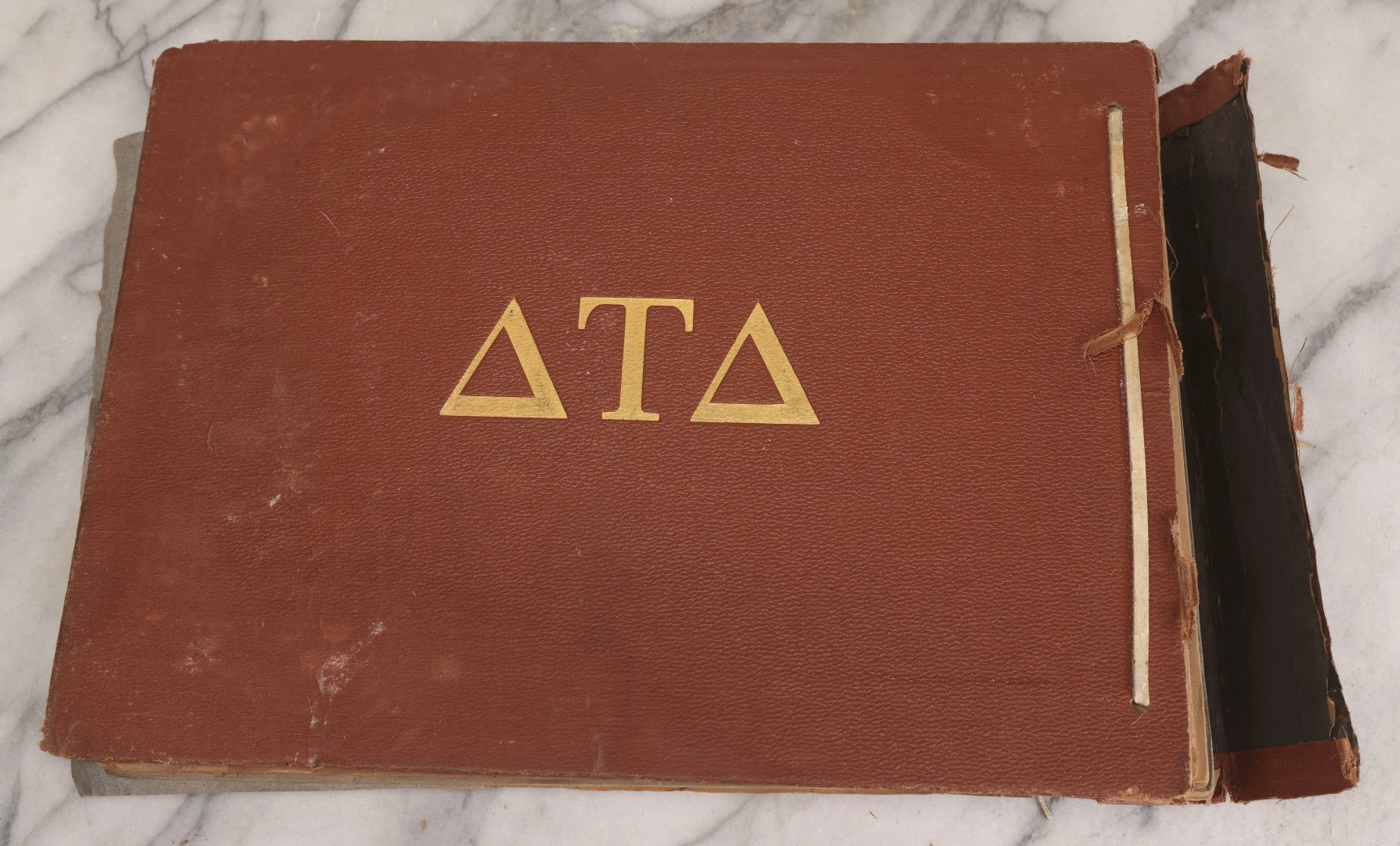 Lot 065 - Antique Tufts College Delta Tau Delta Fraternity Yearbook And Photo Album With 85+ Snapshot Photographs, Belonging To Daniel C. Cameron, Medford / Somerville, Massachusetts, 1917
