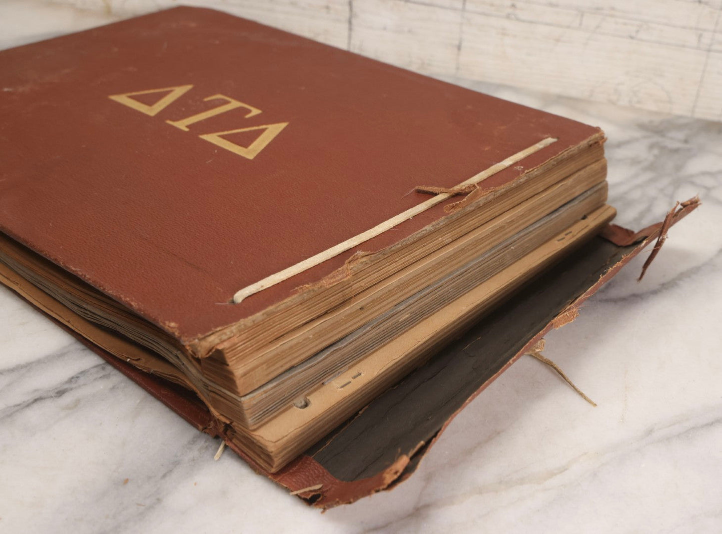 Lot 065 - Antique Tufts College Delta Tau Delta Fraternity Yearbook And Photo Album With 85+ Snapshot Photographs, Belonging To Daniel C. Cameron, Medford / Somerville, Massachusetts, 1917