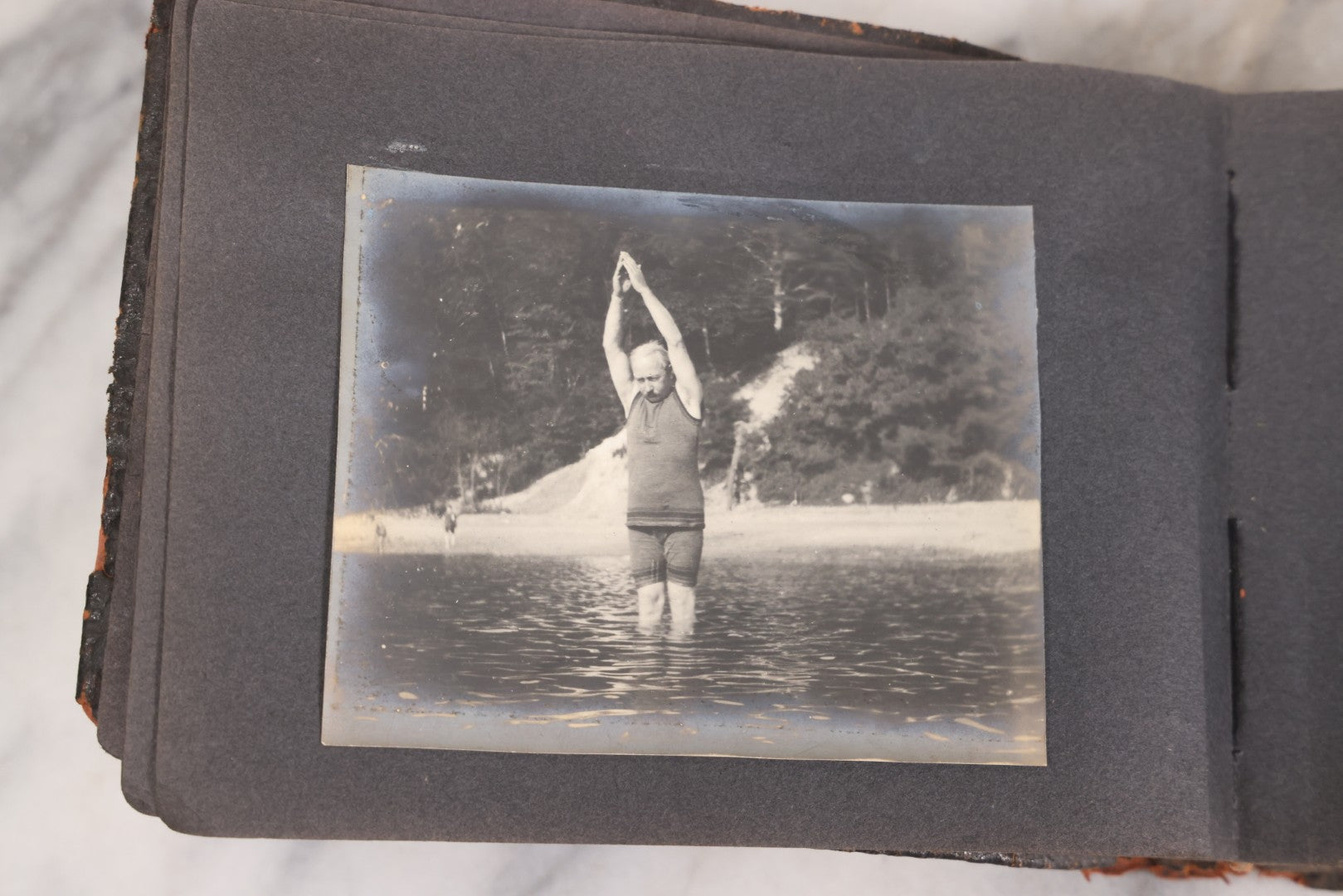 Lot 066 - Early 20th Century Snapshot Photo Album With 100+ Photographs, Camping, Travel, Dogs, Rural Life, And Outdoor Recreation, Circa 1910–1920