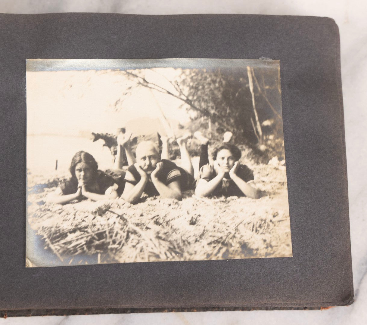 Lot 066 - Early 20th Century Snapshot Photo Album With 100+ Photographs, Camping, Travel, Dogs, Rural Life, And Outdoor Recreation, Circa 1910–1920