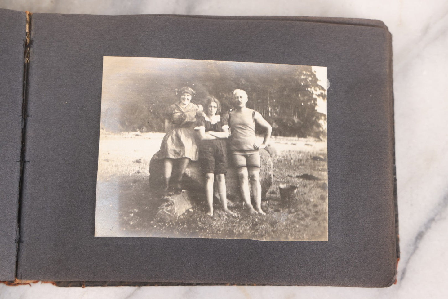 Lot 066 - Early 20th Century Snapshot Photo Album With 100+ Photographs, Camping, Travel, Dogs, Rural Life, And Outdoor Recreation, Circa 1910–1920