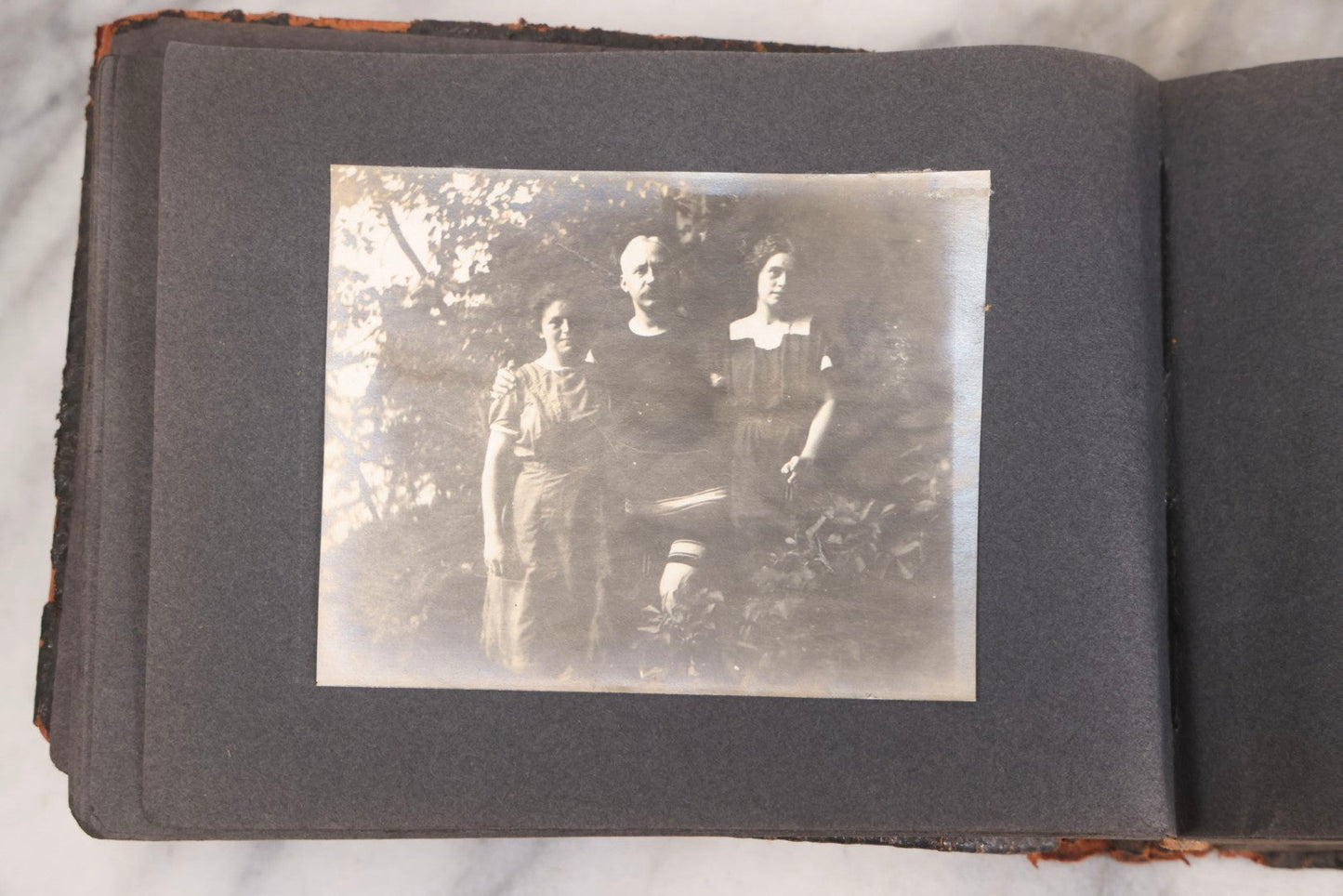 Lot 066 - Early 20th Century Snapshot Photo Album With 100+ Photographs, Camping, Travel, Dogs, Rural Life, And Outdoor Recreation, Circa 1910–1920