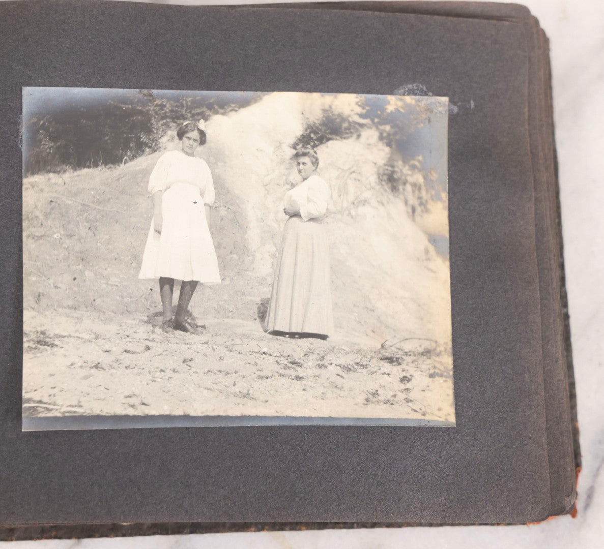 Lot 066 - Early 20th Century Snapshot Photo Album With 100+ Photographs, Camping, Travel, Dogs, Rural Life, And Outdoor Recreation, Circa 1910–1920